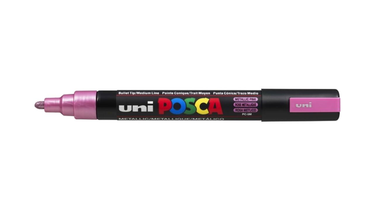 Paintmarker Uni POSCA PC5M medium metallic roze
